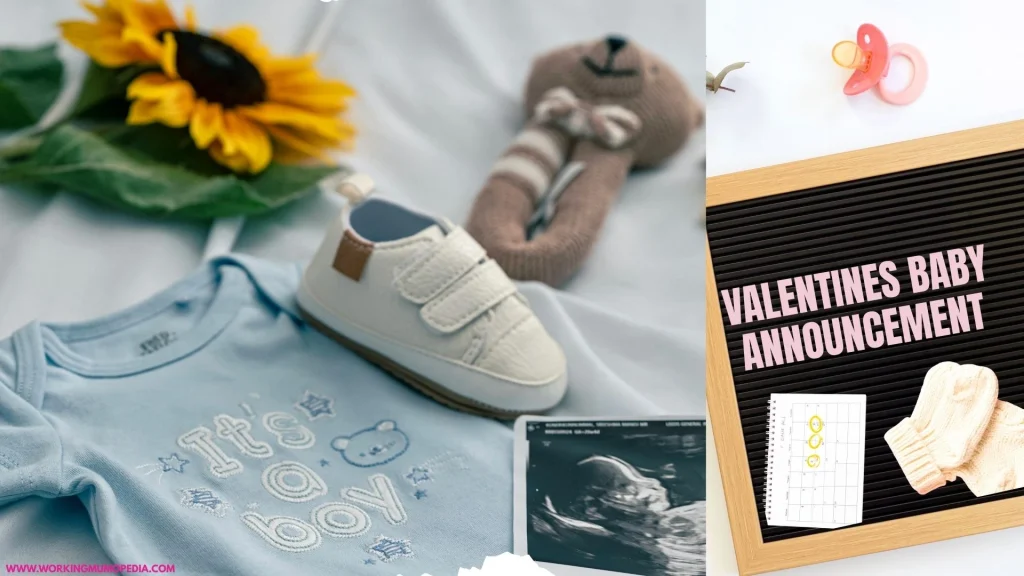 Valentine baby announcement.